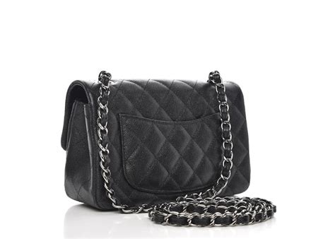 Chanel Mini Rectangular Flap 18C Black Iridescent 